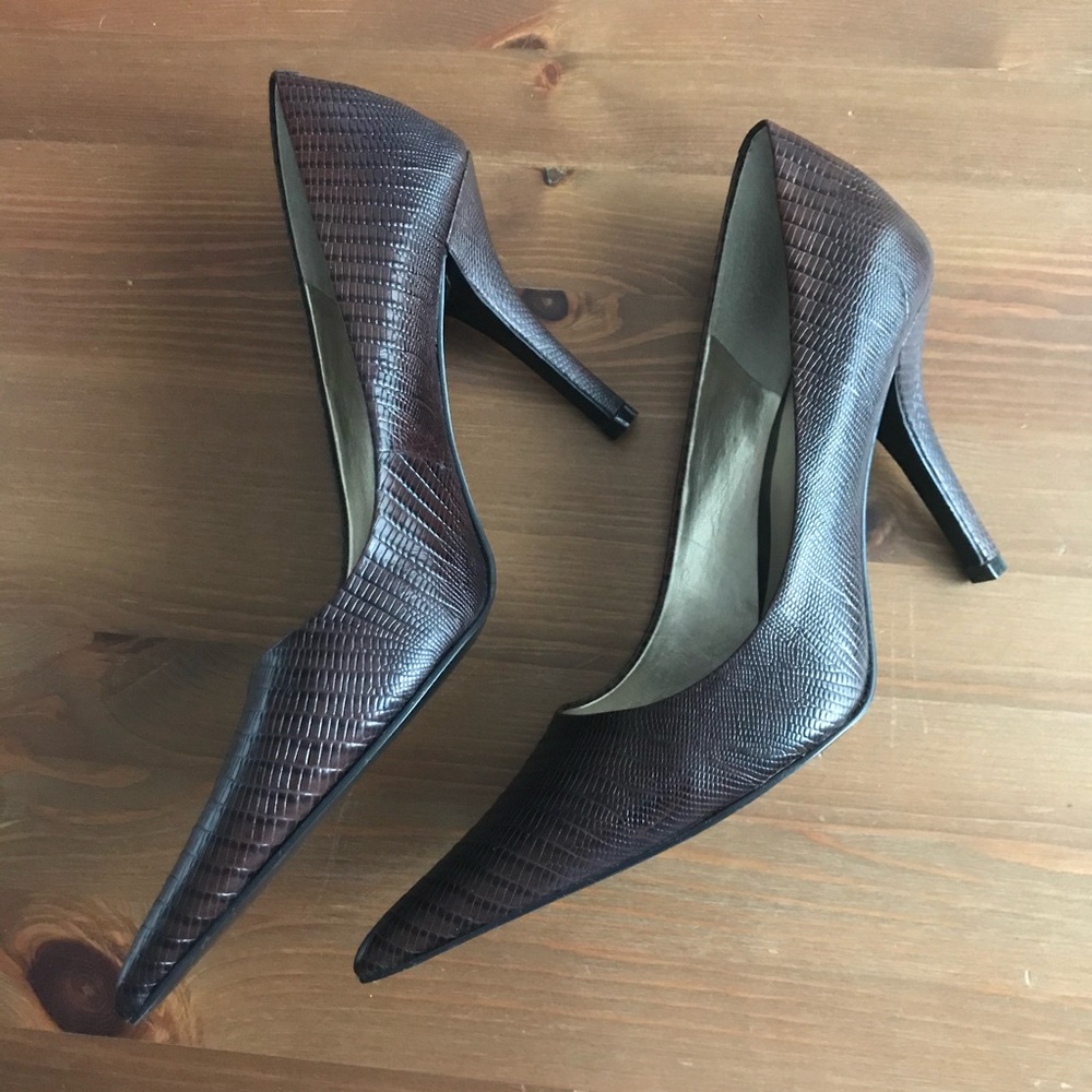 Nine West Brown Stiletto Heels Classic Pumps